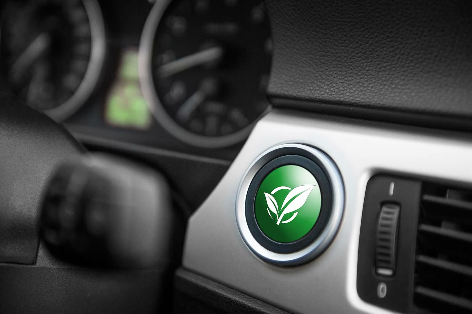 green color start engine button