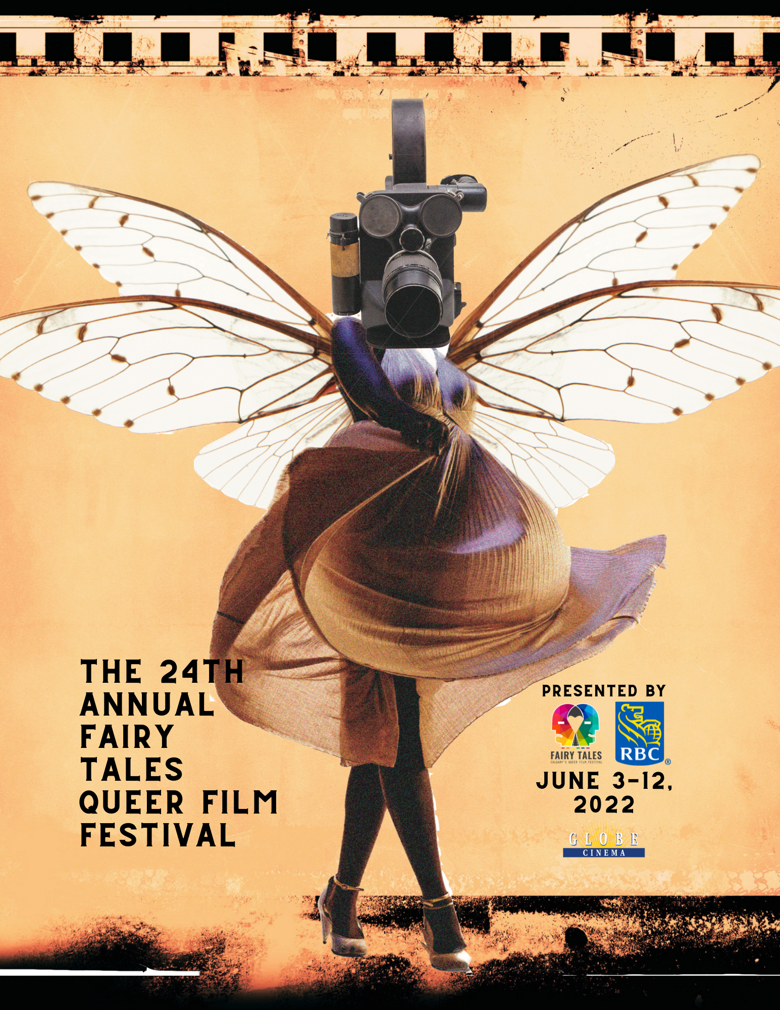 The 2022 poster for the 24th Fairy Tales, Queer Film Festival