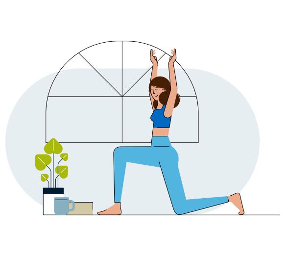 Lady doing yoga