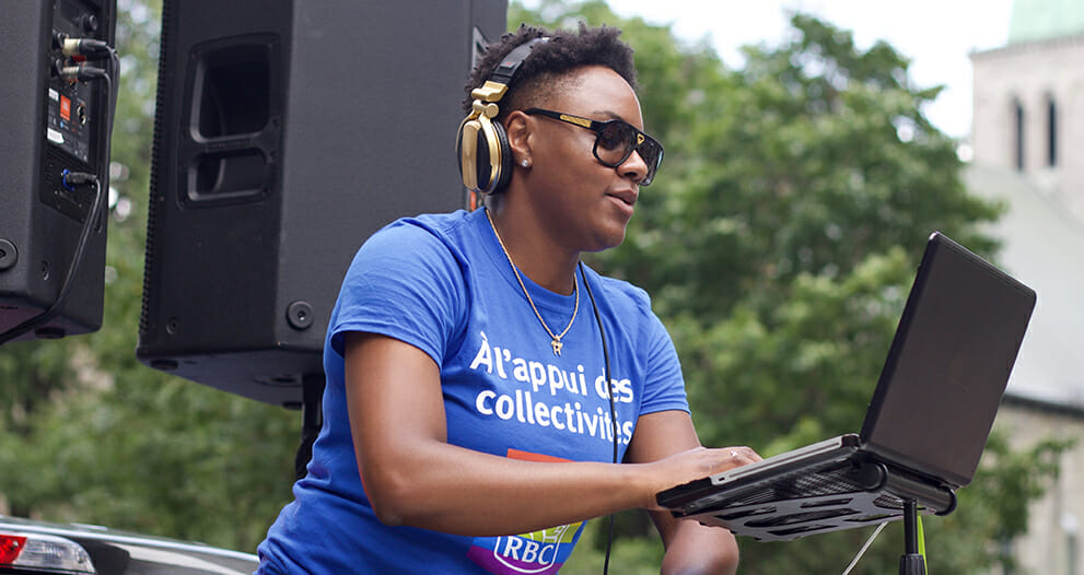 Ketty Cédat, RBC employee also enjoys entertaining listeners as “DJ Kayssy." 