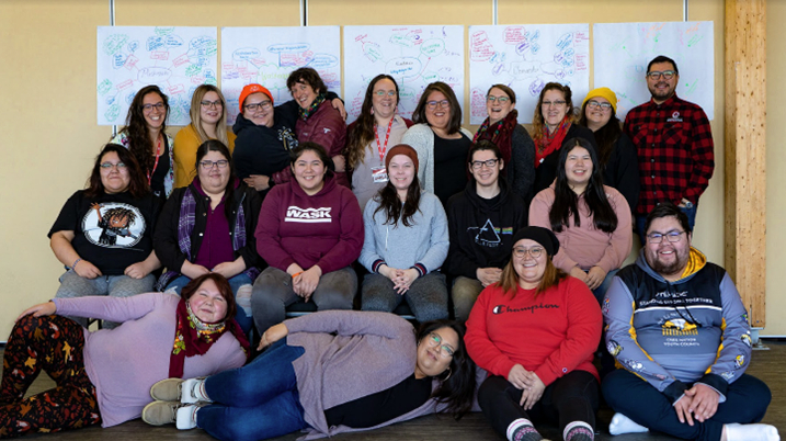 Youth representatives and mentors from the Cree Nation Youth Council.