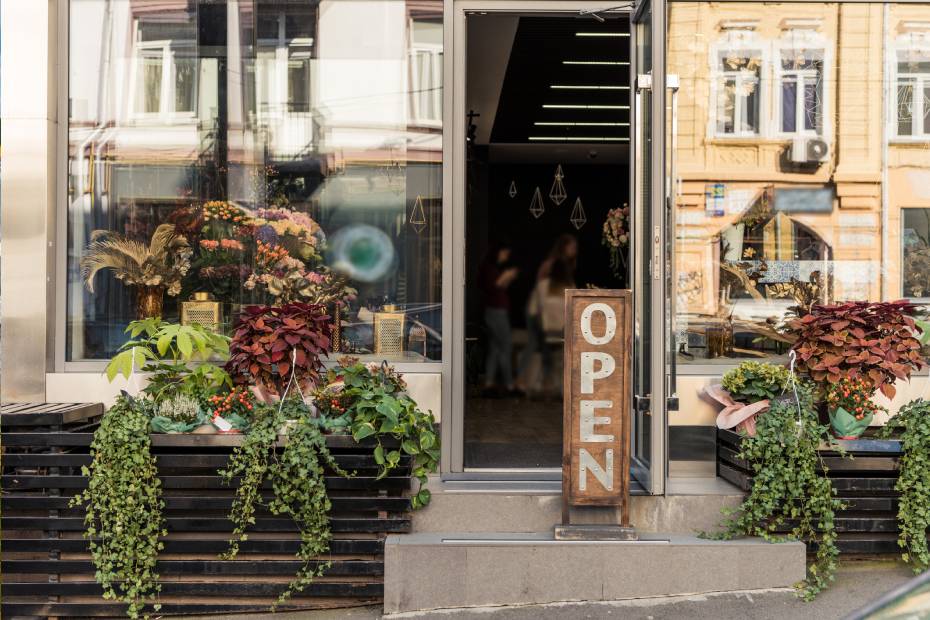 A small business from the outside with an 