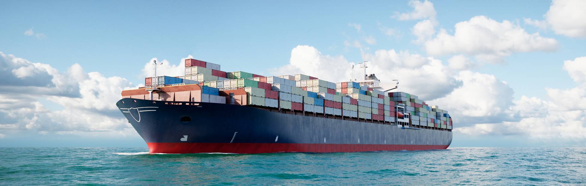 Cargo Ship in ocean