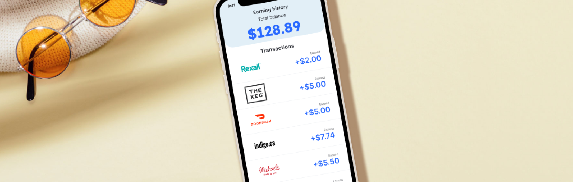 Phone displaying Ampli app