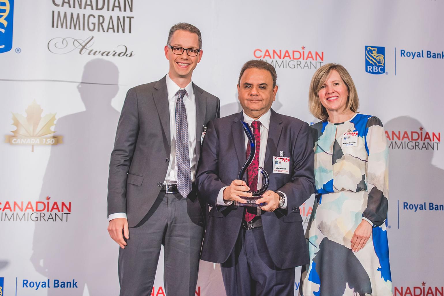 Ajay was recently recognized as a winner in the annual RBC Top 25 Canadian Immigrant Awards – an award that celebrates the outstanding accomplishments made by Canadian newcomers.