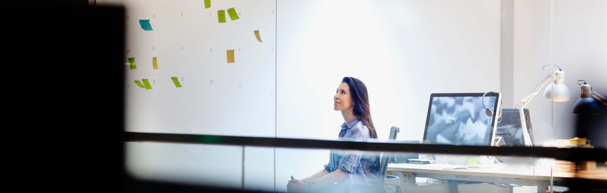 Woman in office