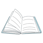 Illustration of an open book