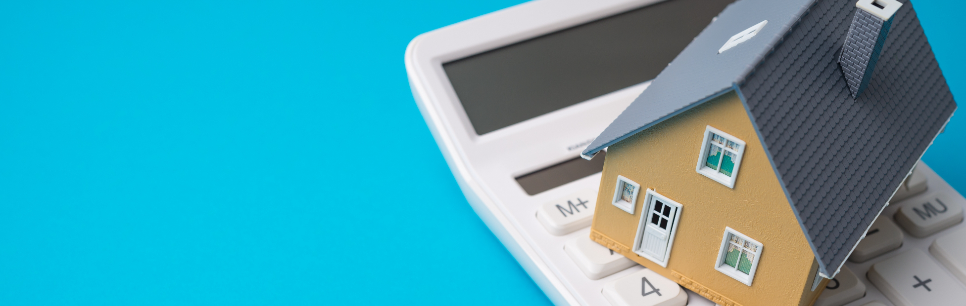 A house on a calculator