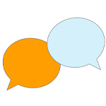 Illustration of 2 speech bubbles