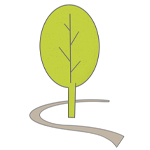 Illustration of a tree with a pathway